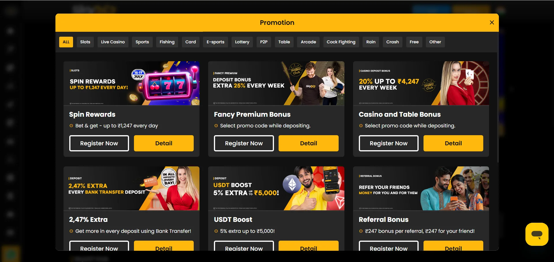 sky247 casino